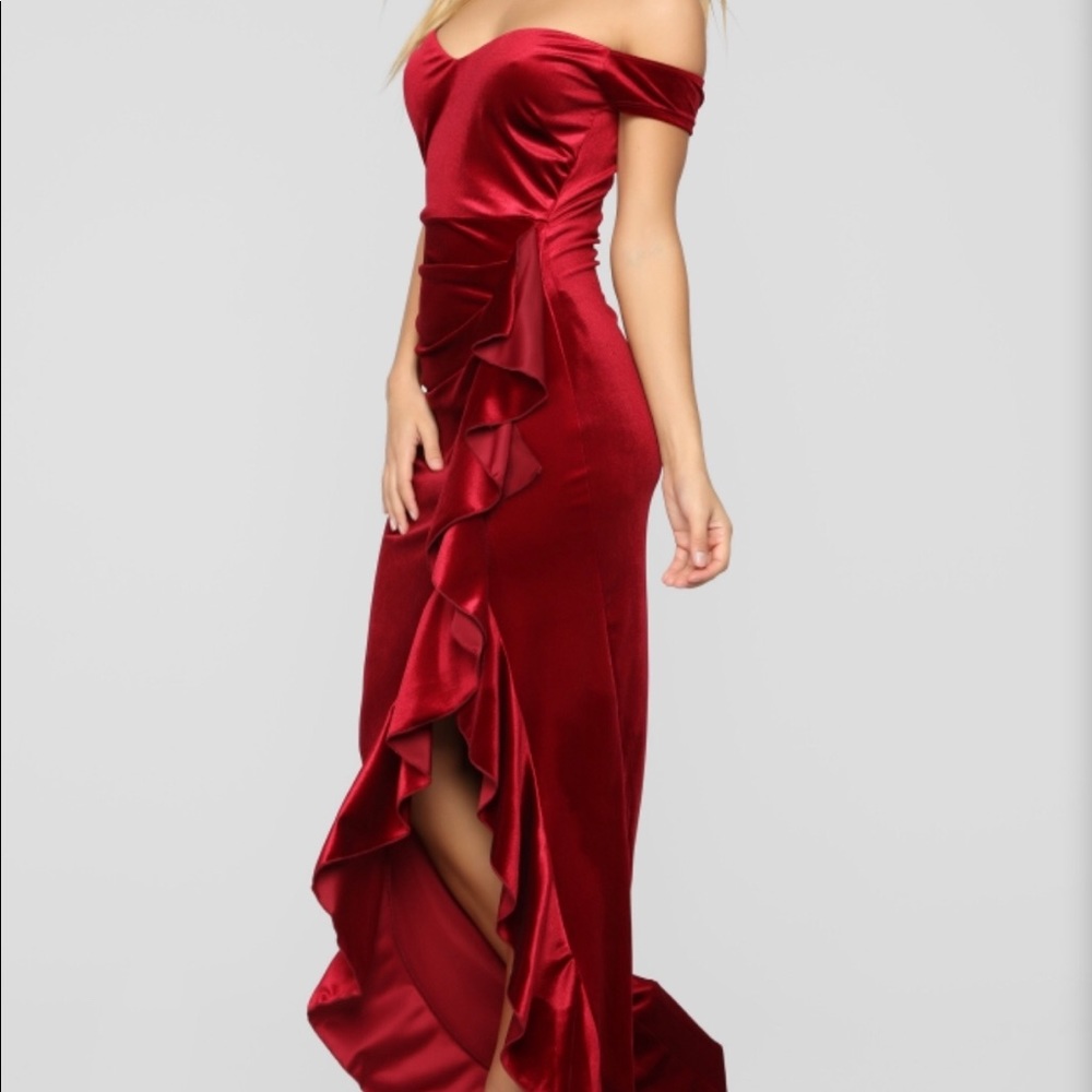 Ruby red fashion nova dress